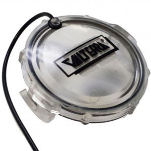 Valterra Sewer Cap | Fits All Waste Valve Systems | 3" Diameter Bayonet Type | Clear Plastic