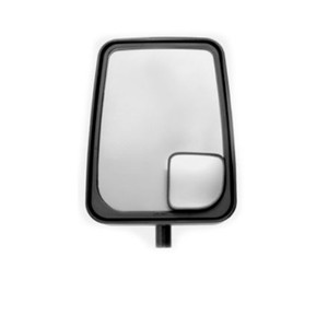 Velvac Exterior Mirror Glass 709748 Replacement For 2020 Standard Head Models; Standard Head; Flat; Left/Right Side; Rectangular; Manual; Heat Glass