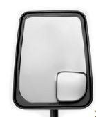 Velvac Blind Spot Mirror | Enhanced Visibility | Unmatched Clarity | Foldable Pivot System