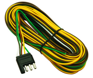 Wesbar 4-Way Flat Trailer Wiring Connector | 20 Foot Lead Length, Easy Installation Wesbar 4-Way Flat Trailer Wiring Connector | 20 Foot Lead Length, Easy Installation