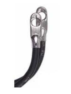 Superior 4 AWG Battery Cable | 19 Inch Length | Copper, Black | High Temp PVC Jacket