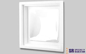 Upgrade your RV with USA-made Skylight | Bubble Type Dome, 6 Inch High, White Frame, Polycarbonate, for 22x22 Opening Upgrade your RV with USA-made Skylight | Bubble Type Dome, 6 Inch High, White Frame, Polycarbonate, for 22x22 Opening
