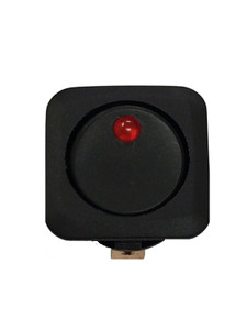 Bright Red LED Rocker Switch | 20A, 2-Position On/Off | Fits 1-Inch Hole, WirthCo