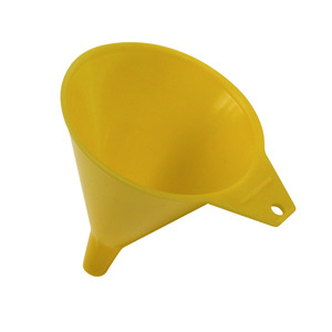 Mess-free 8oz Yellow Funnel | Polyethylene, Corrosion Resistant, Impact Resistant Mess-free 8oz Yellow Funnel | Polyethylene, Corrosion Resistant, Impact Resistant