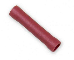 High Quality Red Vinyl Butt Connector | 22-18 Gauge | Case Of 100