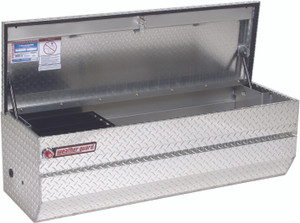 Weather Guard Diamond Tread Chest Toolbox | 90° Cover Opening | Zero Clearance | Aluminum | Automotive Style Latch
