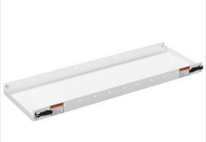 Heavy Gauge Steel Van Storage Shelf | 52 Inch | 4 Dividers | White | Easy Install