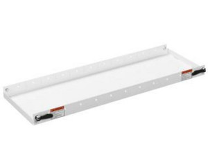 Heavy Duty Van Storage Shelf | 60 Inch Length | With 4 Dividers | White Steel