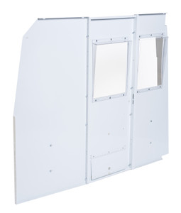 Durable White Steel Bulkhead Divider|Fit Various Ram ProMaster Models|Improved Impact Resistance|Easy Loading Door|FMVSS Compliant|Easy Installation