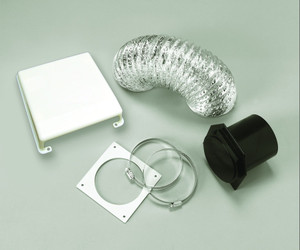 Splendide Deluxe Clothes Washer/ Dryer Vent Installation Kit | White, UV-Protected Vent Cover, Easy Install Splendide Deluxe Clothes Washer/ Dryer Vent Installation Kit | White, UV-Protected Vent Cover, Easy Install