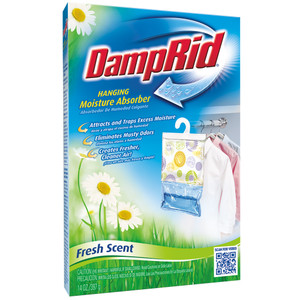 Mold & Mildew Protection | Damprid Hanging Bag Dehumidifier, 14oz, Fresh Scent
