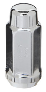 West Coast Lug Nut 60 Deg Conical Bulge 1.90 Inch Chrome Pack Of 4