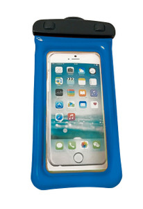 Blue 4x8 Waterproof Pouch | Clear Window, Full Touchscreen, For Smartphones
