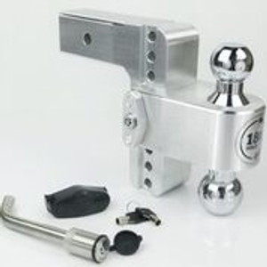 Ultimate Trailer Hitch Ball Mount | 180 Degree Turnover | Fits 2 Inch Receiver | 12500lbs GTW | Adjustable | Stowable