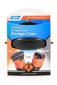 Camco Bayonet Sewer Caps | For Elbow/Bayonet Connectors | Odor Tight Seal | Set of 2 Camco Bayonet Sewer Caps | For Elbow/Bayonet Connectors | Odor Tight Seal | Set of 2