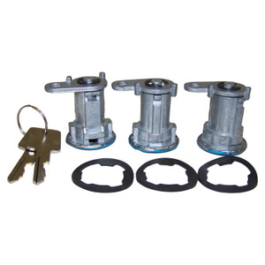 Quality Replacement Lock Cylinder Set | 1981-1990 Jeep Wrangler YJ Cherokee CJ5 CJ7 Comanche | With 3 Lock Cylinders And Keys Quality Replacement Lock Cylinder Set | 1981-1990 Jeep Wrangler YJ Cherokee CJ5 CJ7 Comanche | With 3 Lock Cylinders And Keys