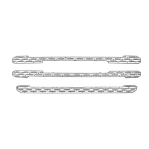 Upgrade your GMC Sierra 1500 Grille with 3-Piece Chrome Plated Honeycomb Insert Kit | Easy Snap-On Installation