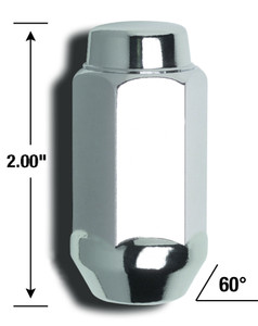 Gorilla Duplex Acorn Lug Nuts | 14x1.5, Chrome Plated, Box of 16 Gorilla Duplex Acorn Lug Nuts | 14x1.5, Chrome Plated, Box of 16