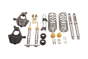 Bell Tech Lowering Kit 753SP 2 Inch Front 3 Or 4 Inch Rear Drop; Shock Absorbers Included; With Street Performance Shock Absorbers/Coil Springs/Drop Spindle Set Bell Tech Lowering Kit 753SP 2 Inch Front 3 Or 4 Inch Rear Drop; Shock Absorbers Included; With Street Performance Shock Absorbers/Coil Springs/Drop Spindle Set