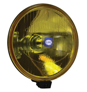 Hella 500 Series Halogen Fog Light | 6.4 Inch Round, 55W | Amber Lens, Ideal for Night Driving | Lightweight, Impact-Resistant Hella 500 Series Halogen Fog Light | 6.4 Inch Round, 55W | Amber Lens, Ideal for Night Driving | Lightweight, Impact-Resistant