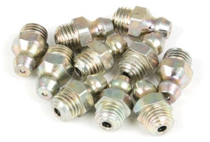 Corrosion Resistant Grease Fittings | Set Of 10 8mm 1 Thread Straight | Leak-Proof, Convenient Storage Corrosion Resistant Grease Fittings | Set Of 10 8mm 1 Thread Straight | Leak-Proof, Convenient Storage