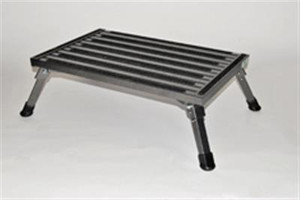 Steady Step: Non-Slip Foldable Step Stool | 1000lb Capacity | Unique Self Leveling Design