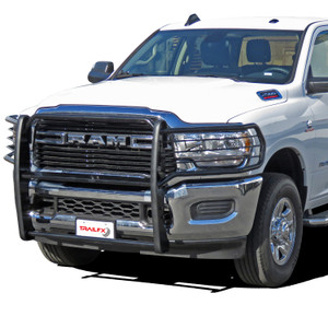 TrailFX TFX Grille Guard | Fits 2019-2023 Ram 3500, 2500 | Gloss Black Steel | One Piece Design | Easy Installation
