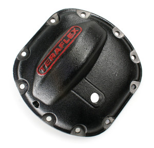 Black Cast Iron Dana 30 Differential Cover | Easy Install, Red Logo, USA Made Black Cast Iron Dana 30 Differential Cover | Easy Install, Red Logo, USA Made