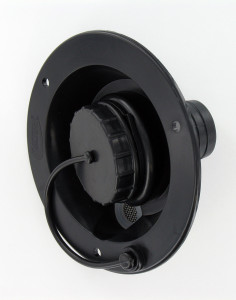 Valterra Gravity Fresh Water Inlet | RV Bayonet Cap | UV Stabilized Black Plastic | 1/2 Inch Female Thread | Hardware Included Valterra Gravity Fresh Water Inlet | RV Bayonet Cap | UV Stabilized Black Plastic | 1/2 Inch Female Thread | Hardware Included