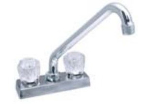 Phoenix Plastic Faucet | 8" Hi-Rise Tubular Spout | Crystal Knob Handle | DuraPro Underbody | Limited Lifetime Warranty