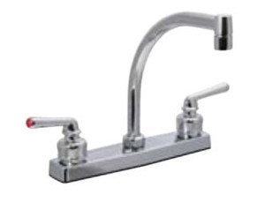 Phoenix 8'' Bar Faucet High Arc 2 Teapot Handle | Plastic Valve | DuraPro Underbody | Chrome Plated Kitchen Faucet