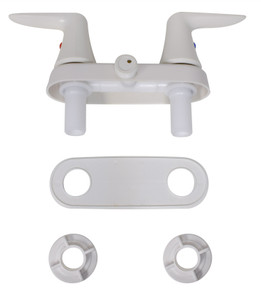 Catalina 2 Valve Shower Control Valve | Single Piece Wall Mount | 2 Lever Handles | Plastic Underbody | 4 Inch Center Distance Catalina 2 Valve Shower Control Valve | Single Piece Wall Mount | 2 Lever Handles | Plastic Underbody | 4 Inch Center Distance