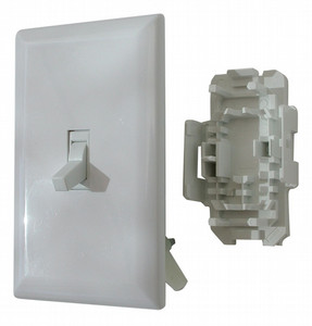 Valterra Speed Box Toggle Switch | 2 Pole 3 Wire 125V AC | Heavy-Duty White DPST - Non-Lighted