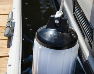 Taylor Made Boat Fender | Super Gard | Smooth Cylinder | For 20-25 Ft Boats | Mid Atlantic Blue | Marine Grade Vinyl
