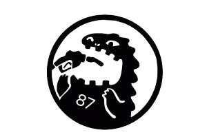 Godzilla White Vinyl Car Decal Sticker – Waterproof & UV-Resistant (4.33" x 4.33")