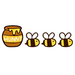 Honeybee Vinyl Car Decal Sticker – Waterproof & UV-Resistant (7.87" x 2.36")