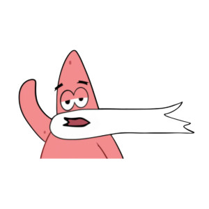 Patrick Star Vinyl Car Decal Sticker – Waterproof & UV-Resistant (4.72" x 2.91")