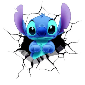 Stitch Vinyl Car Decal Sticker – Waterproof & UV-Resistant (7.09" x 7.09")