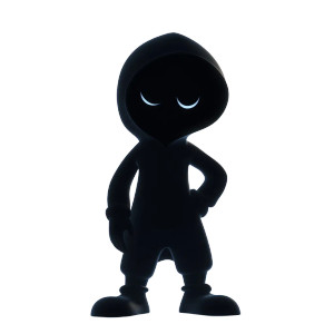 Anthropomorphic Suspect Dark Figure Vinyl Car Decal Sticker – Waterproof & UV-Resistant 4.0"