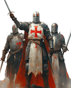 Crusader Knights Fantasy Vinyl Car Decal Sticker – Waterproof & UV-Resistant 4.0" Crusader Knights Fantasy Vinyl Car Decal Sticker – Waterproof & UV-Resistant 4.0"
