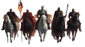 Five Knights Fantasy Scene Vinyl Car Decal Sticker – Waterproof & UV-Resistant 7.14" Five Knights Fantasy Scene Vinyl Car Decal Sticker – Waterproof & UV-Resistant 7.14"