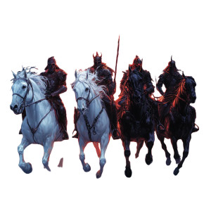 Four Horsemen Apocalypse Vinyl Car Decal Sticker – Waterproof & UV-Resistant 4.0" Four Horsemen Apocalypse Vinyl Car Decal Sticker – Waterproof & UV-Resistant 4.0"