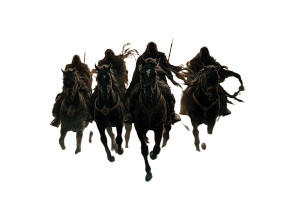 Four Horsemen Apocalypse Dark Vinyl Car Decal Sticker – Waterproof & UV-Resistant 6.0" Four Horsemen Apocalypse Dark Vinyl Car Decal Sticker – Waterproof & UV-Resistant 6.0"