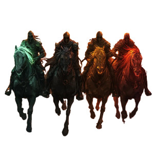 Four Horsemen Icon Vinyl Car Decal Sticker – Waterproof & UV-Resistant 4.0"