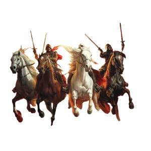 Four Horsemen Revelation Vinyl Car Decal Sticker – Waterproof & UV-Resistant 4.0"