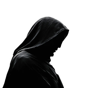 Sourcerer Silhouette Hood Vinyl Car Decal Sticker – Waterproof & UV-Resistant 4.0"