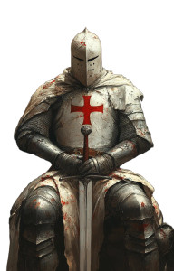 White Knight Throne Knights Vinyl Car Decal Sticker – Waterproof & UV-Resistant 4.0"