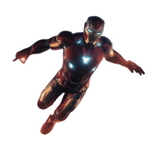 Iron Man Flying Dark Vinyl Car Decal Sticker – Waterproof & UV-Resistant 4.0"