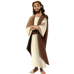 Jesus Christ Cartoon Network Vinyl Car Decal Sticker – Waterproof & UV-Resistant 4.0" Jesus Christ Cartoon Network Vinyl Car Decal Sticker – Waterproof & UV-Resistant 4.0"