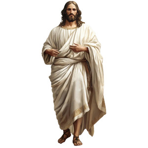 Jesus Christ Portrait Clipart Vinyl Car Decal Sticker – Waterproof & UV-Resistant 4.0"